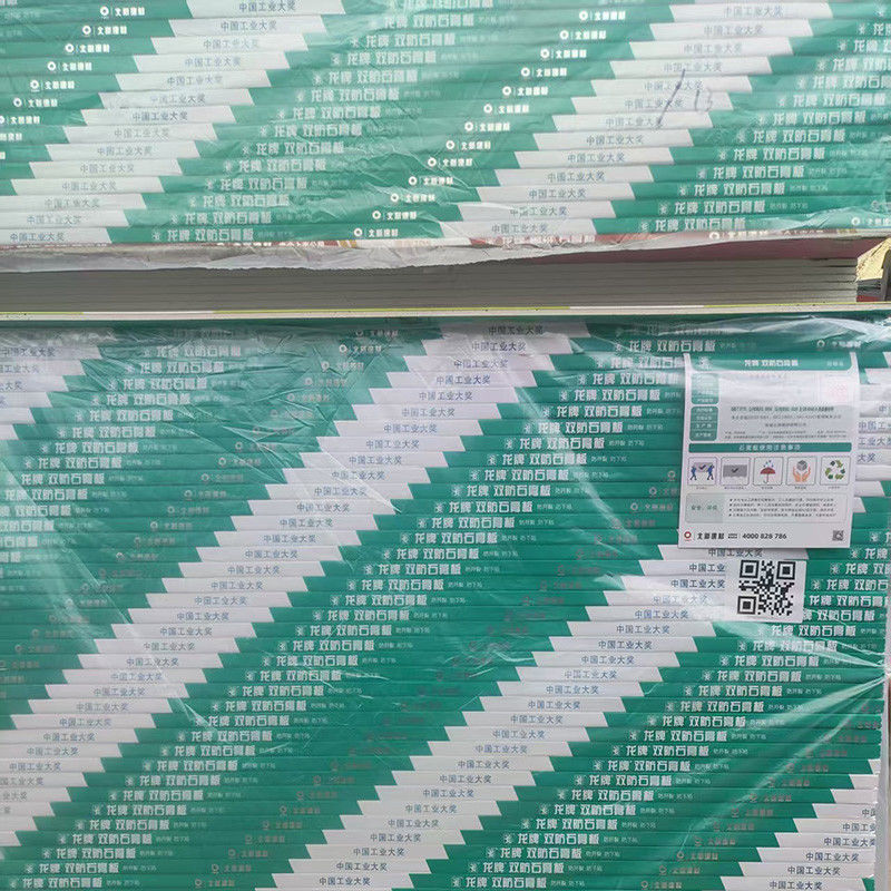 Gipsum Board Plasterboard 9.5MM 12.5MM Bức tường 1200x2400 1220x2440 Kích thước