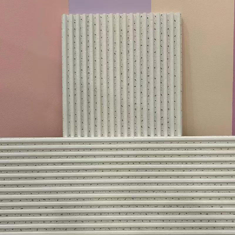 Dalles de plafond en fibre minérale insonorisantes et acoustiques en fibre de verre de 20 mm d'épaisseur, à bord carré et à bord téculaire
