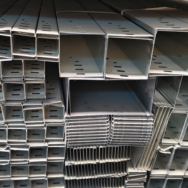 Hot-Dip Galvanized Wall-Mounted Cable Tray with Ventilated Or Perforated Trough for Electrical Wiring Management